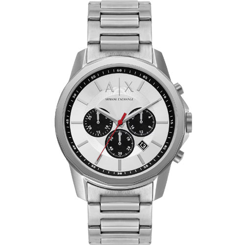 Armani Exchange Chronograph Silver Dial Men 44mm