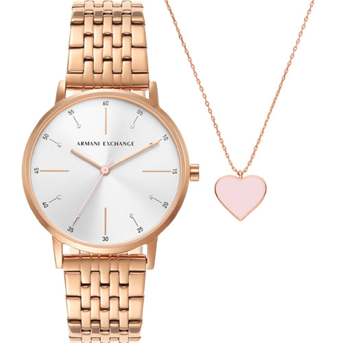 Armani Exchange Lola Silver Dial Women 36mm AX7145SET