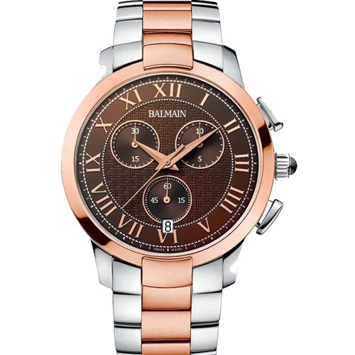 Balmain Iconic Chrono Gent Brown Dial Men 43mm
