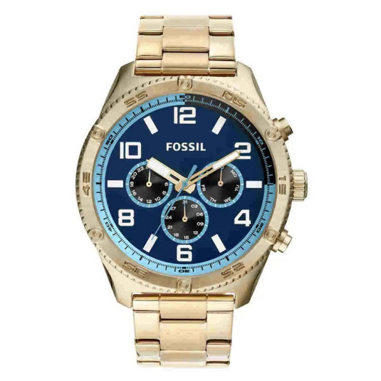 Fossil Brox Blue Dial Men 50mm