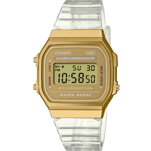 Casio Vintage Yellow Gold Dial Unisex 36.3mm D307