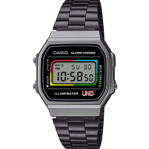 Casio Vintage UNO Black Dial Unisex 36.3mm D361
