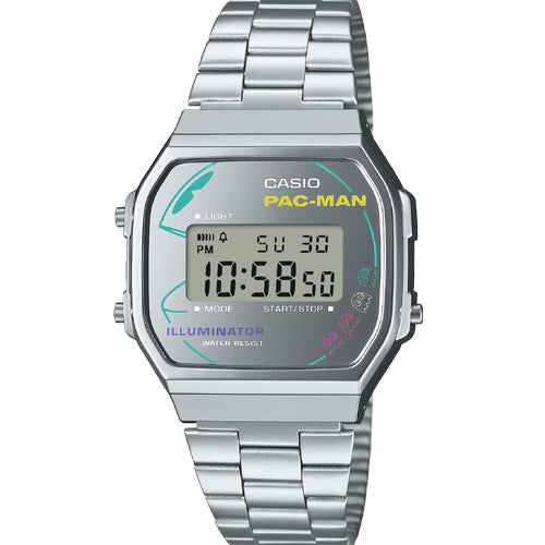 Casio Vintage PAC-MAN White Dial Unisex 36.3mm D380