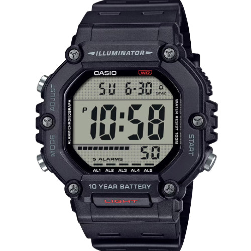 Casio Vintage Black Dial Men 49.7mm D386 AE-1600H-1AV