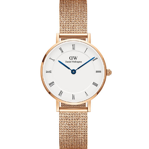 Daniel Wellington Petite Roman Numerals Melrose White Dial Women 28mm DW00100681