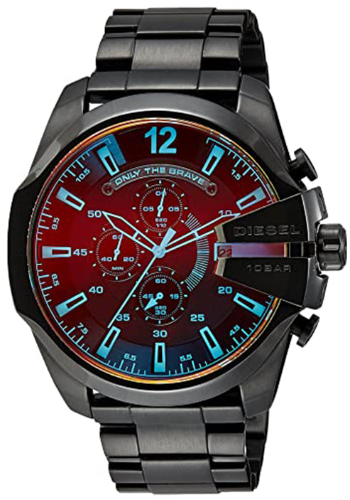 Diesel Mega Chief Red Dial Men 51mm