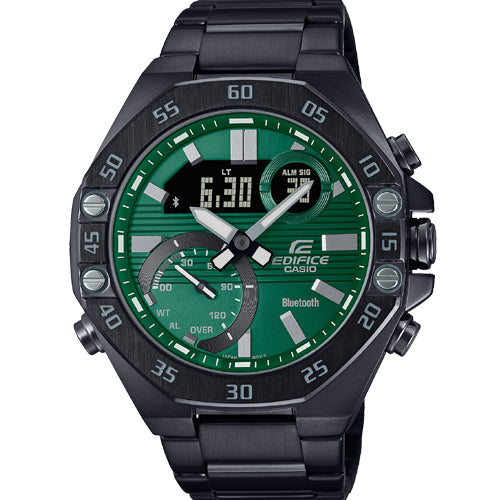 Casio Edifice ECB-10 Series Green Dial Men 48.5mm ED526 ECB-10DC-3A