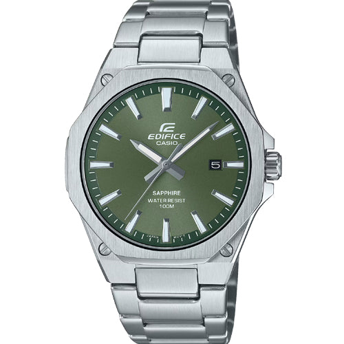 Casio Edifice 3-Hand Analog Green Dial Men 39.9mm ED603 EFR-S108D-3AV