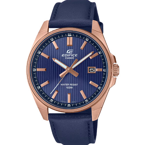 Casio Edifice 3-Hand Analog Blue Dial Men 42.6mm ED617 EFV-150CL-2AV