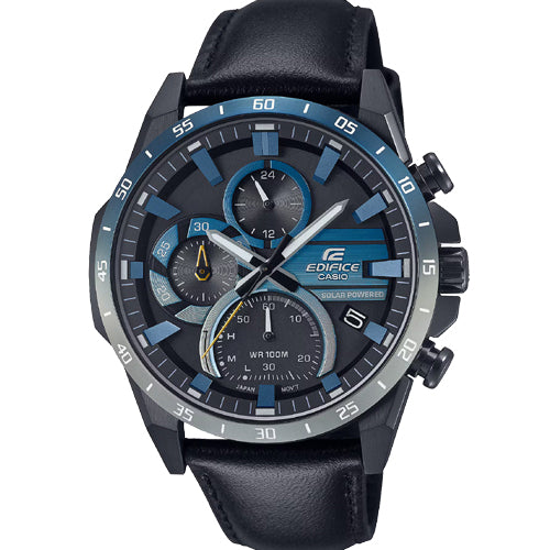 Casio Edifice Solar Powered Chronograph Blue Dial Men 49.5mm ED623 EQS-940NL-1AV