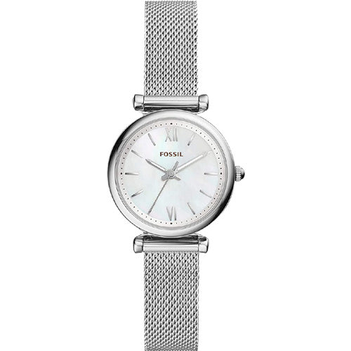 Fossil Carlie Mini White Mother-Of-Pearl Dial Women