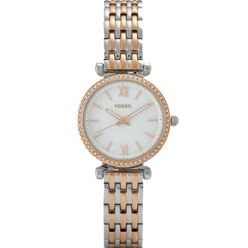 Fossil Carlie Mini White Mother-Of-Pearl Dial Women