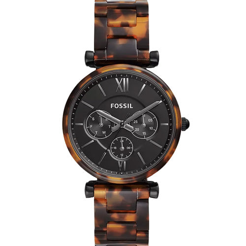 Fossil Carlie Black Dial Women 38mm