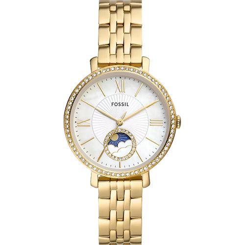 Fossil Jacqueline Sun Moon Multifunction White Mother-Of-Pearl Dial Women 36mm ES5167
