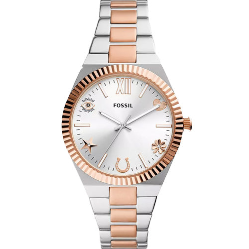 Fossil Scarlette Silver Dial Women 38mm