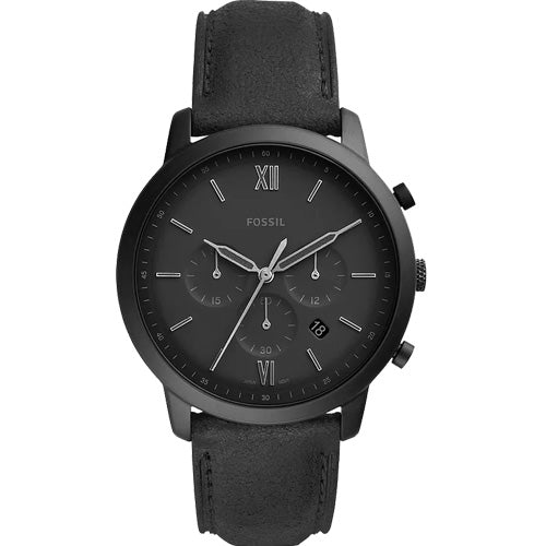 Fossil Neutra Men's Black Dial & Black Strap 44 MM Watch