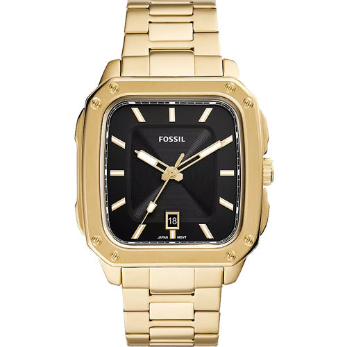 Fossil Inscription Black Dial Men 42mm