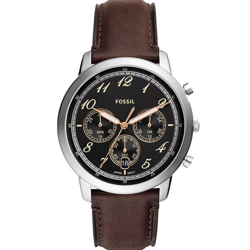 Fossil Neutra Black Dial Men's Watch 44mm