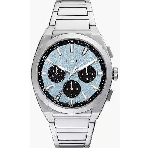 Fossil Everett Ice Blue Dial Men 44mm FS6105