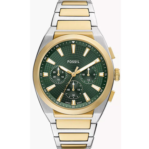 Fossil Everett Green Dial Men 44mm FS6106