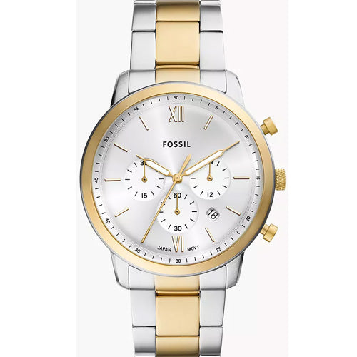 Fossil Neutra Silver Dial Men 44mm FS6112