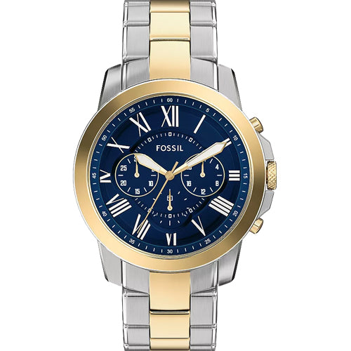 Fossil Grant Chronograph Blue Dial Men 44mm FS6132