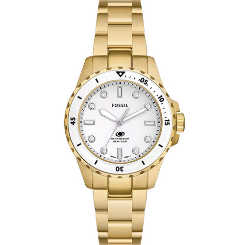 Fossil Blue Dive White Dial Women 36mm ES5350