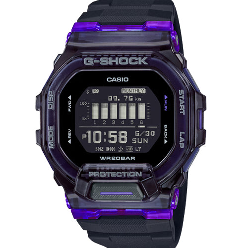 Casio G-Shock G-SQUAD Vital Bright Series Black Dial Men 45.9mm G1196 GBD-200SM-1A6