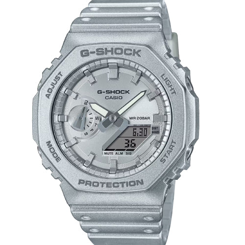 Casio G-Shock 2100 Series Silver Dial Men 45.4mm G1413 GA-2100FF-8A