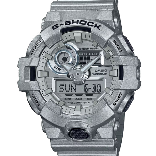 Casio G-Shock GA-700 Series Silver Dial Men 53.4mm G1415 GA-700FF-8A