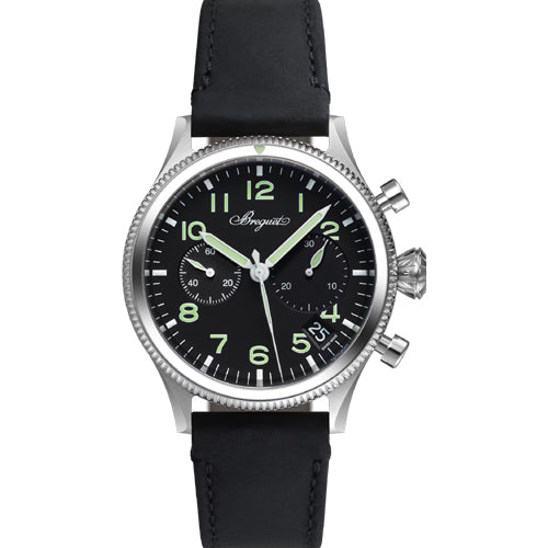 Breguet Type 20 Chronograph 2057 Black Dial Men 42mm G2057ST923WU