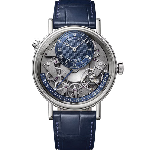 Breguet Tradition Quantieme Retrograde 7597 Blue Dial Men 40mm G7597BBGY9WU