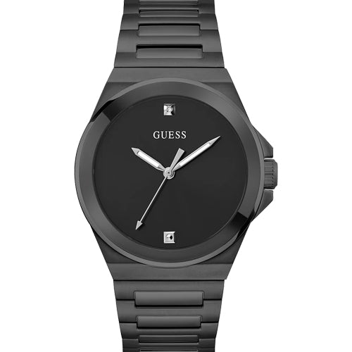Guess Vinyl Black Dial Men 44mm GW0833G2