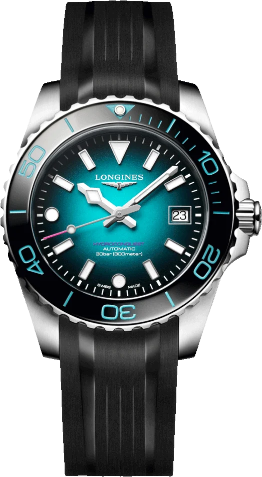 Longines HydroConquest 2026 Common Wealth Games Teal Gradient Lacquered Polished Dial Men 39mm L37794099