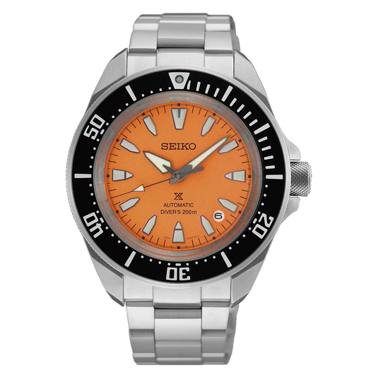 Seiko Prospex Orange Dial Men 41.7mm HBB004K1