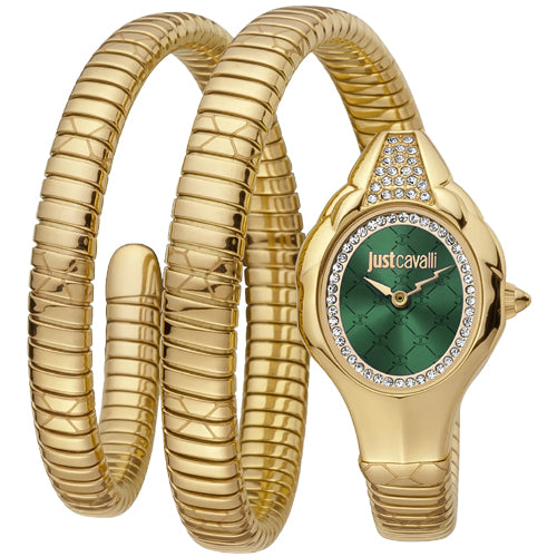 Just Cavalli Snake Green Dial Women 22mm JC1L189M0045