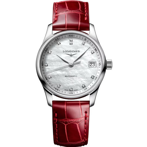 Longines Master Collection White Mother-Of-Pearl dial Women 34mm