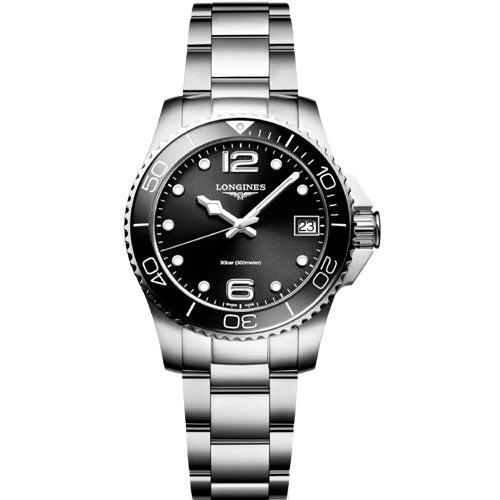 Longines Hydroconquest Sunray Black Dial Women 32mm