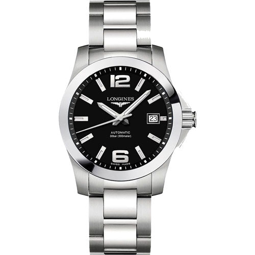 Longines Conquest Black Dial Women 29.5mm
