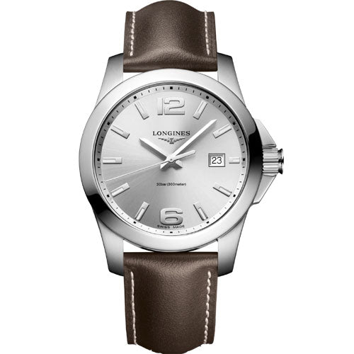 Longines Conquest Silver dial Men 41mm
