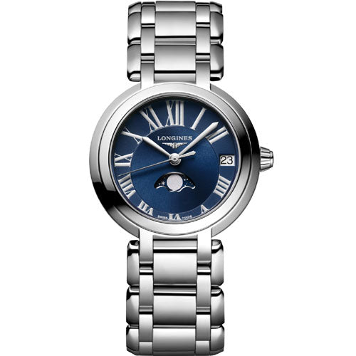 Longines PrimaLuna Blue Dial Women 30.5mm