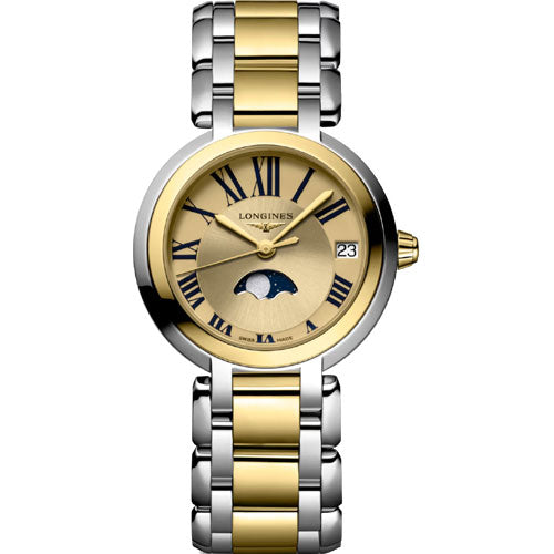 Longines PrimaLuna Gilt Dial Women 30.5mm