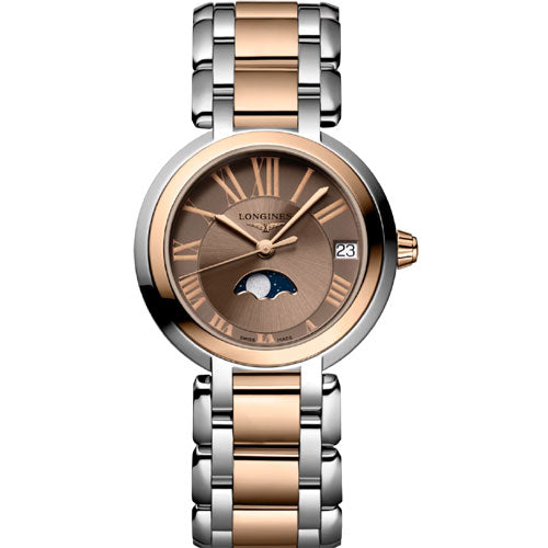 Longines PrimaLuna Taupe Dial Women 30.5mm
