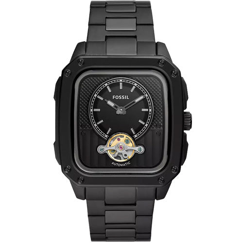 Fossil Inscription Black Dial Men 42mm