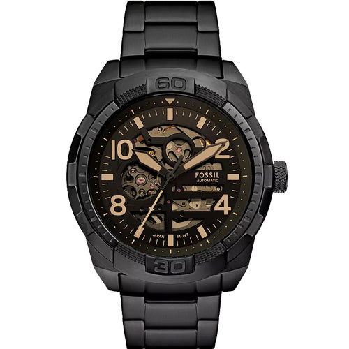Fossil Bronson Black Dial Men 48mm