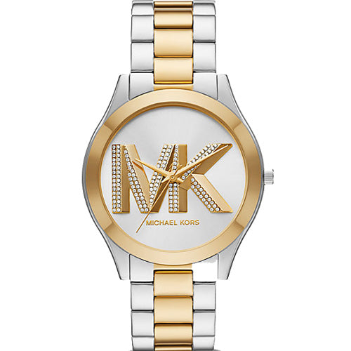 Michael Kors Oversized Slim Runway Silver Dial Women 42mm