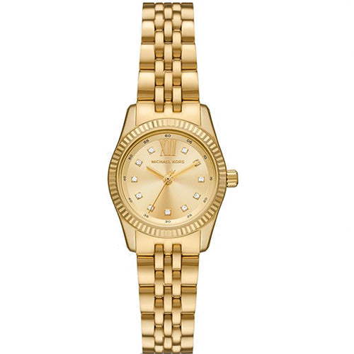 Michael Kors Petite Lexington Yellow Gold Dial Women 26mm