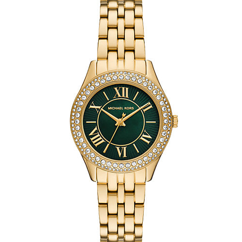 Michael Kors Mini Harlowe Green Dial Women 33mm MK4870