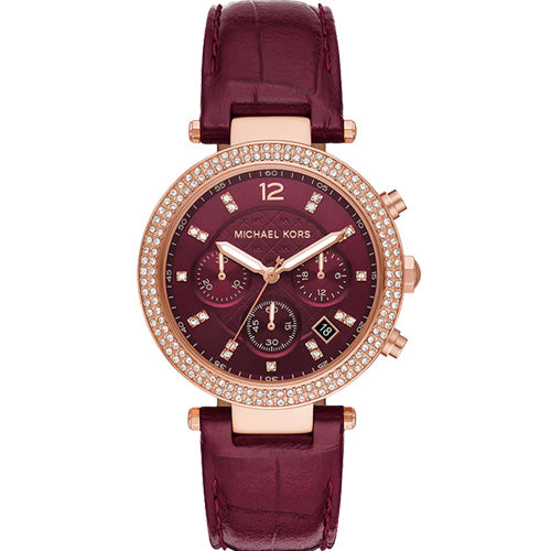 Michael Kors Parker Red Dial Women 39mm