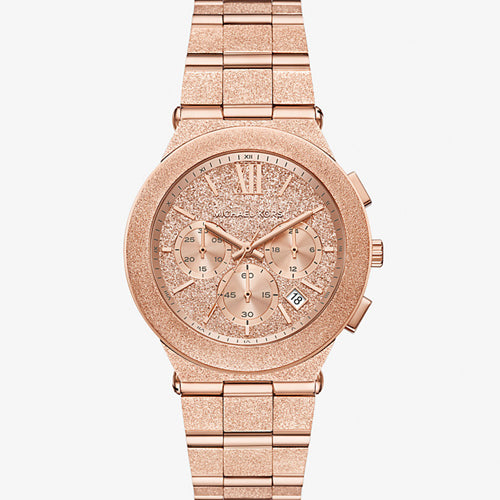 Michael Kors Oversized Billie Frosted Rose Gold Dial Women 40mm MK7557